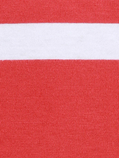 Parx Men Red Yarn Dyed Regular Fit Cotton T-Shirt