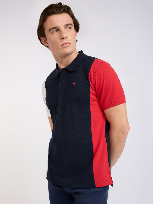 Parx Men Blue Cut & Sew Regular Fit Cotton Blend T-Shirt