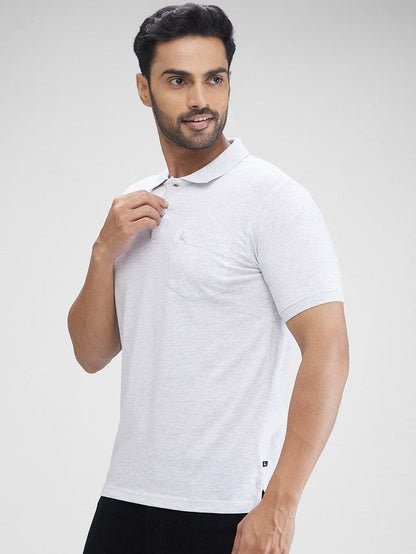 Parx Multicolor Solid Regular Fit Cotton Blend T-Shirt