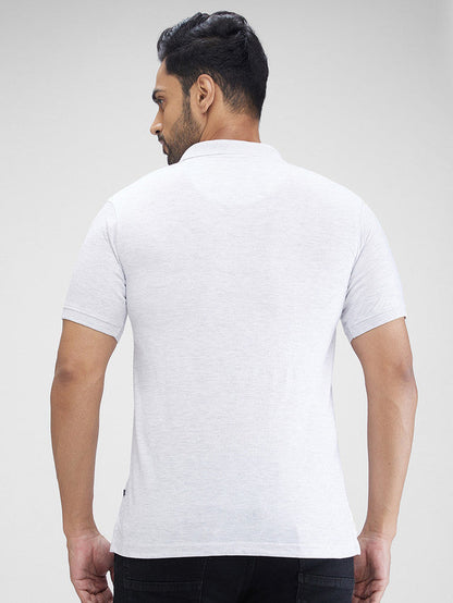 Parx Multicolor Solid Regular Fit Cotton Blend T-Shirt
