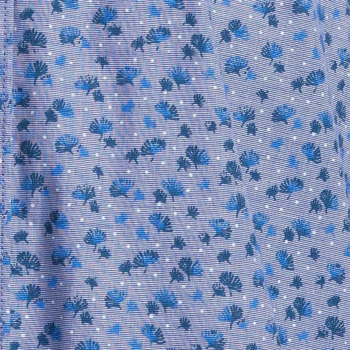 Men Blue Slim Fit Print Cotton Full Sleeve Shirts