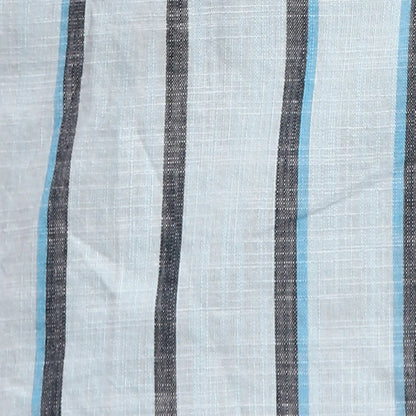 Men Blue Slim Fit Stripe Cotton Full Sleeve Shirts