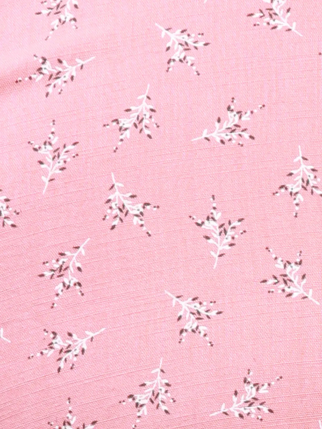Parx Men Pink Printed Slim Fit Cotton Casual Shirt