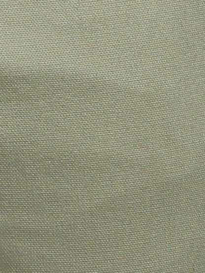 Parx Green Solid Low Rise Tapered Fit Cotton Blend Trouser