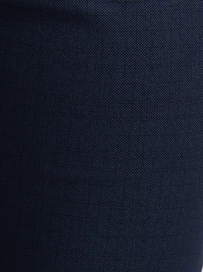 Men Blue Super Slim Fit Print Cotton Blend Trouser