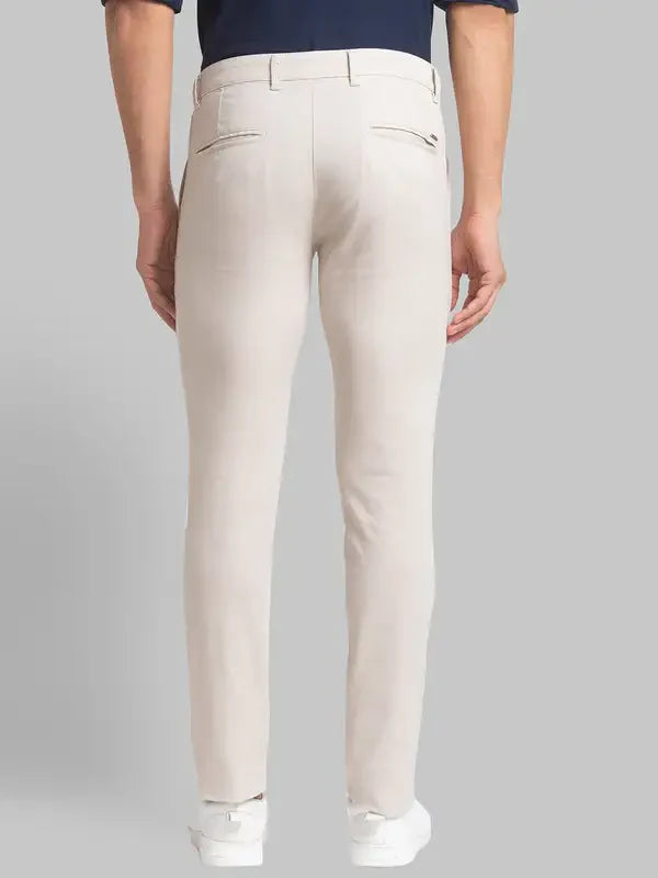 Men Fawn Super Slim Fit Print Cotton Blend Trouser