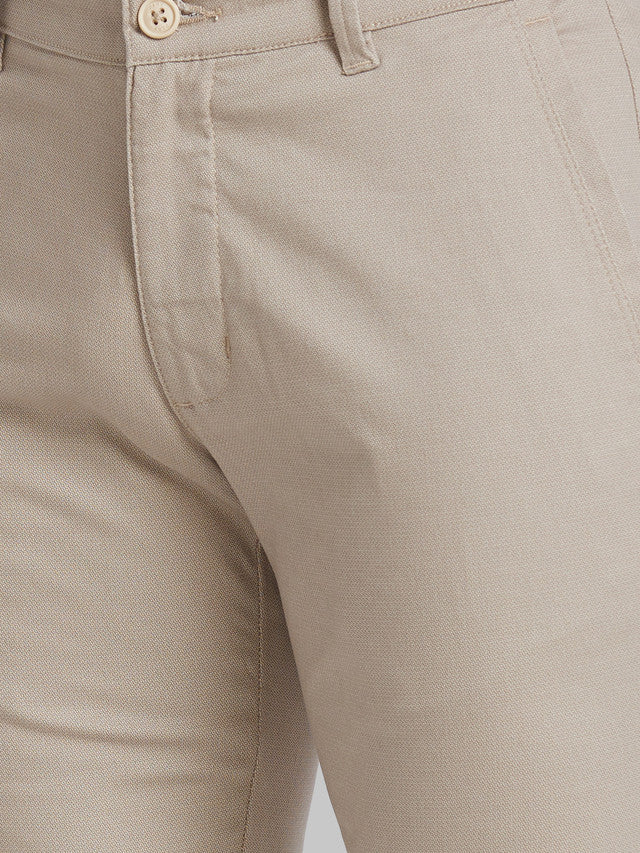 Parx Men Grey Printed Super Slim Fit Trouser