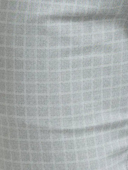 Men Grey Lrt Fit Print Cotton Blend Trouser