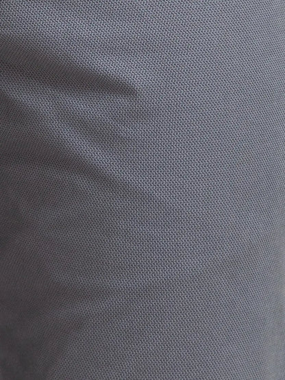Men Grey Lrt Fit Print Cotton Blend Trouser