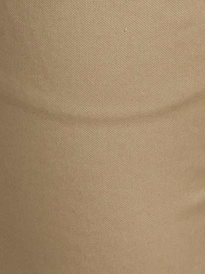 Parx Khaki Solid Low Rise Tapered Fit Cotton Blend Trouser