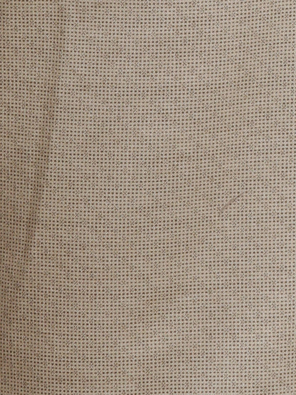 Parx Khaki Printed Low Rise Tapered Fit Cotton Blend Trouser