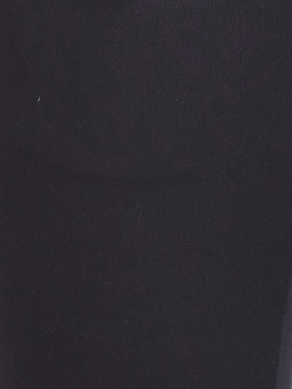 Parx Men Black Solid Tapered Fit Trouser