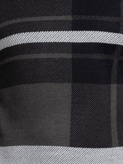 Parx Men Green Intarsia Acrylic Sweater