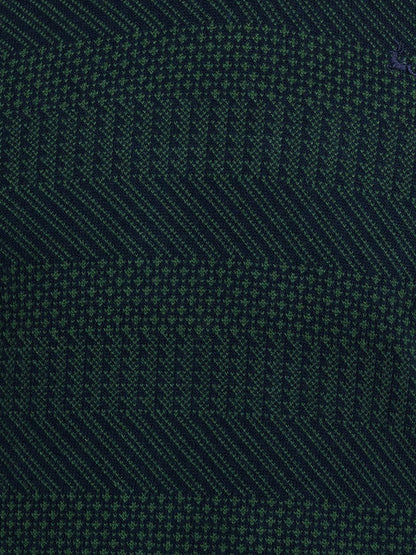 Parx Men Green Solid Acrylic Sweater