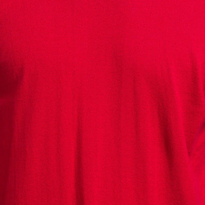 Men Red Solid Cotton Full Sleeve Sweaters