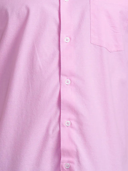 Men Red Slim Fit Stripe Cotton Blend Shirts