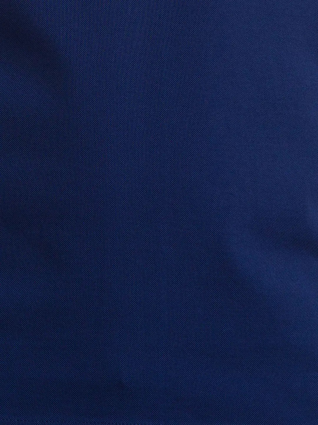 Raymond Men Blue Solid Contemporary Fit Cotton T-Shirt
