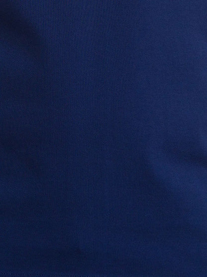 Raymond Men Blue Solid Contemporary Fit Cotton T-Shirt