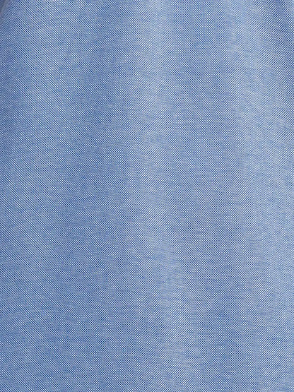 Raymond Men Blue Jacquard Contemporary Fit Cotton T-Shirt
